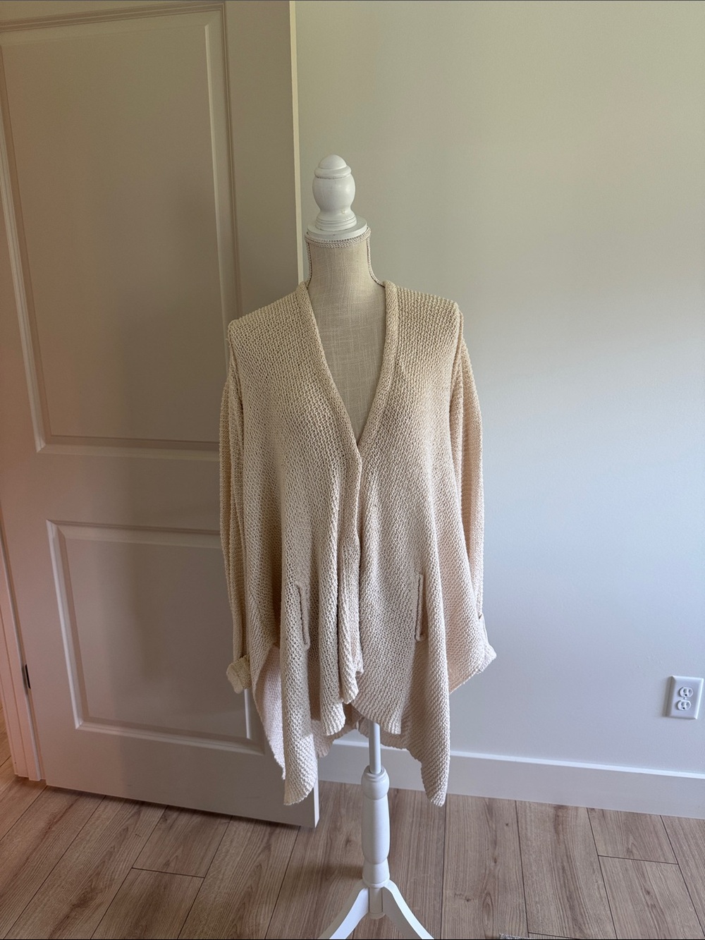 Free People Shark Hem Cardigan